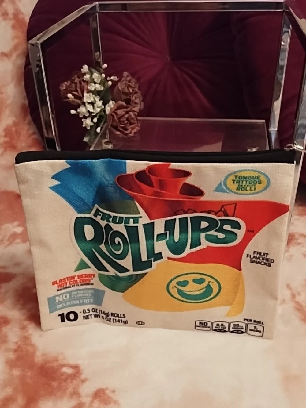 Fruit 🍓 Roll-ups Zippered Pouch NWOT